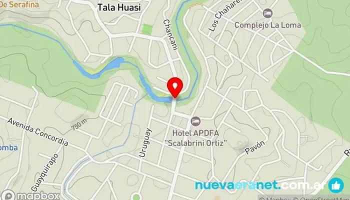 mapa de Puente Icho Cruz - Tala Huasi Puente en Villa Icho Cruz
