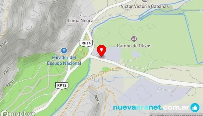 mapa de Quinta Jardín de los Poetas Salón para eventos, Casa rural en Rivadavia