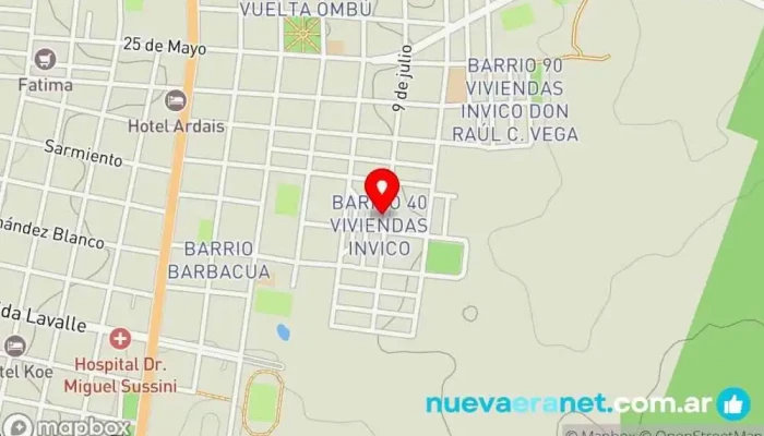mapa de Radiante Lenceria Tienda de lencería en Gdor. Virasoro