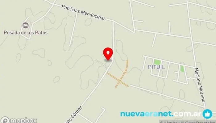 mapa de Rancho de Ansilta Casa rural en Barreal