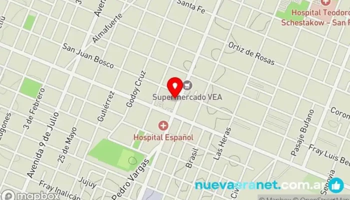 mapa de R&CO PAN Panadería en San Rafael