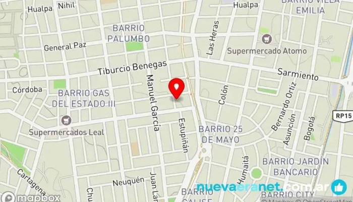 mapa de RD Panificados Panadería en Godoy Cruz