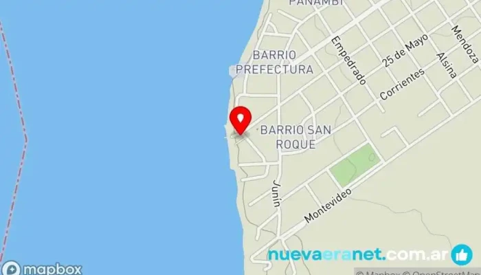 mapa de Reflejos del Paraná  en Empedrado