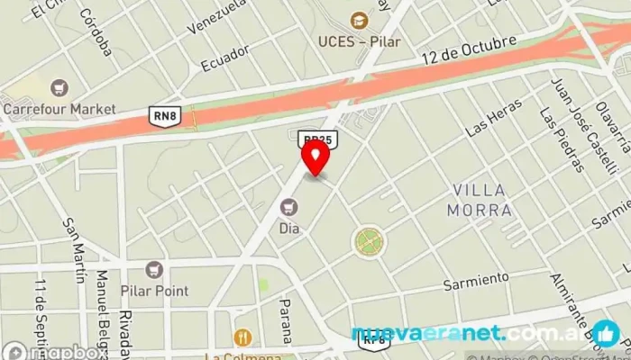 mapa de Remates del Pilar Comercio en Pilar Centro