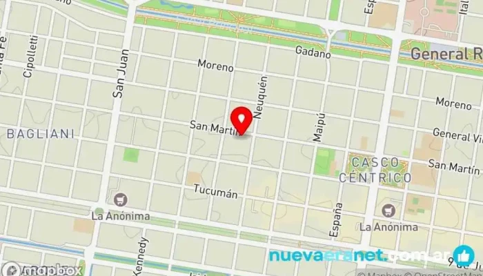 mapa de Remates Judiciales  en Gral. Roca