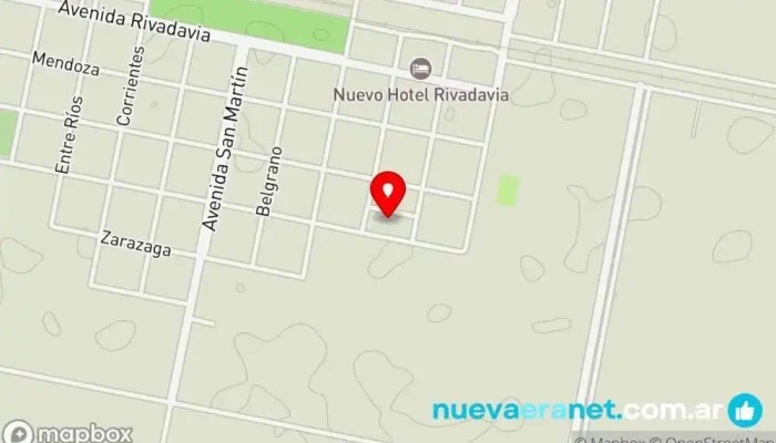 mapa de Residencial Arias Alojamiento en Arias