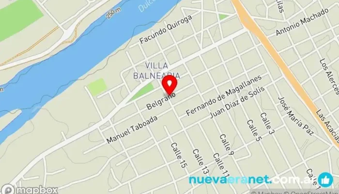 mapa de Revestimiento La Roca Fuerte Constructor en Termas de Río Hondo