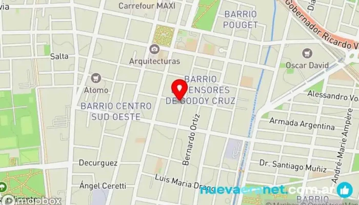 mapa de Rico Pan Panadería, Pastelería en Godoy Cruz