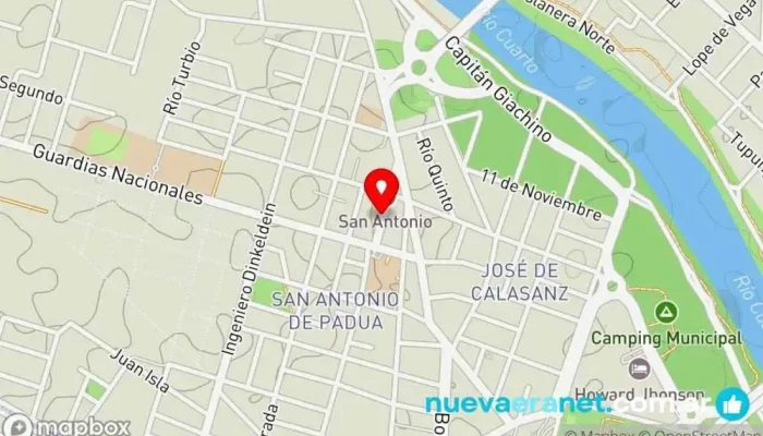 mapa de Riko Sandwich Artesanal S.R.L Panadería en Río Cuarto