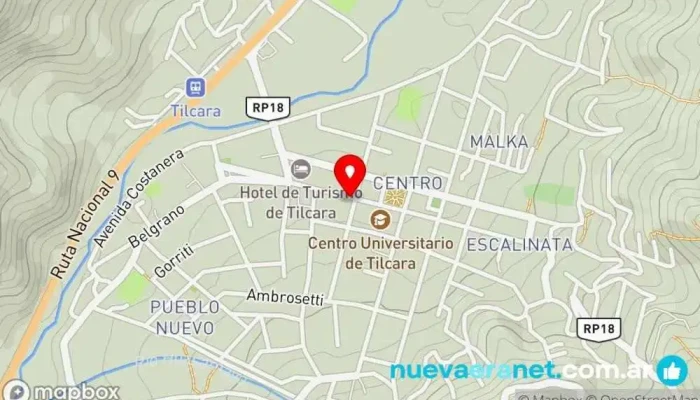 mapa de Rincón Dulce Pastelería en Tilcara