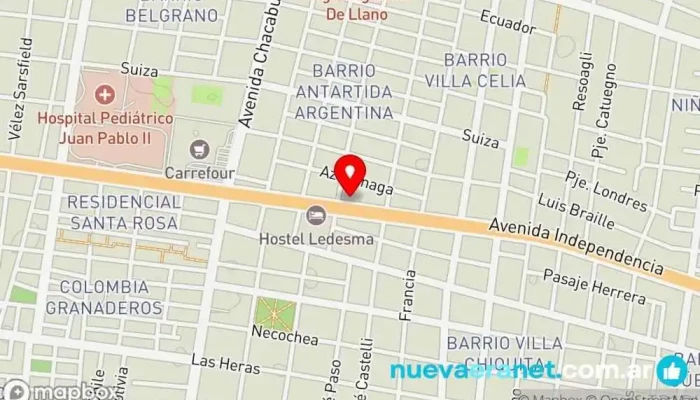 mapa de Rodamientos Corrientes Tienda de repuestos para automóviles en DID