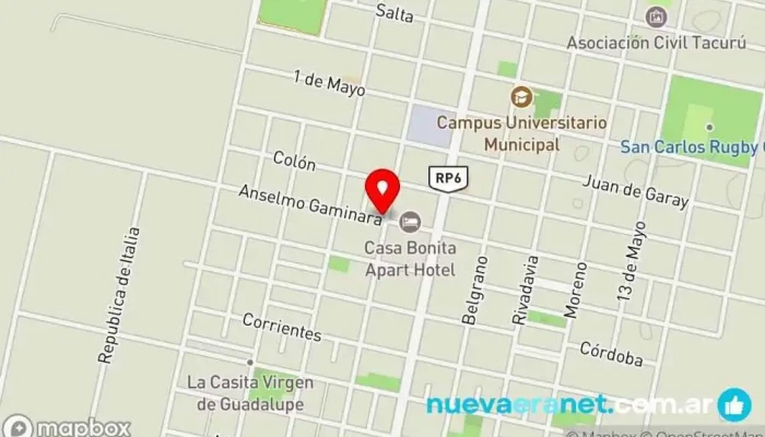 mapa de Rodantes San Carlos Venta de caravanas y autocaravanas en San Carlos Centro