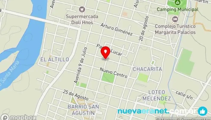 mapa de Rodany panificacion & dulzuras Panadería en Santa María