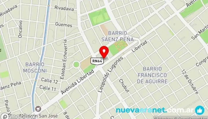 mapa de Rombo II Repuestos Renault Tienda de repuestos para automóviles en Santiago del Estero