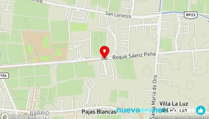 mapa de Roque saenz peña santa lucia san juan  en Santa Lucía