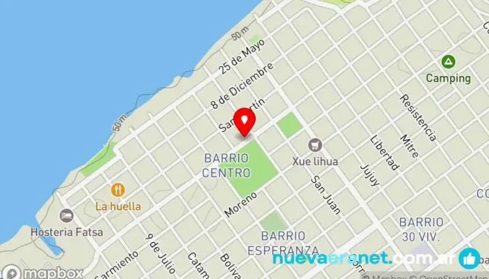 mapa de Rosita Alquila Alojamiento con servicio en Paso de la Patria