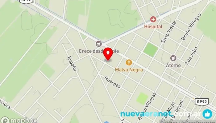 mapa de Rosita Panadería en San Carlos