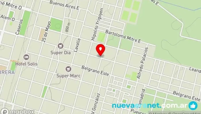 mapa de Roticeria Pizzeria Anexo Panaderia Restaurante en Metán