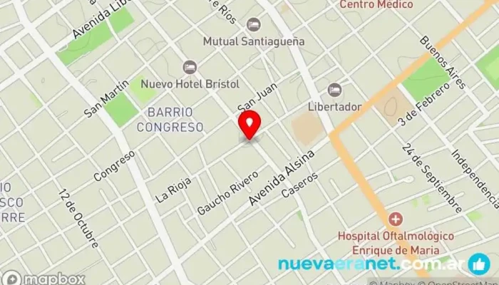 mapa de Rotisería María Luisa Comida a domicilio en Santiago
