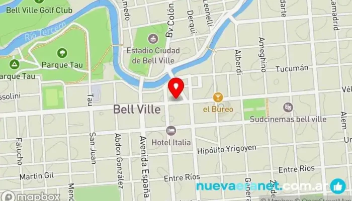 mapa de Roxana Cosas Ricas Panadería en Bell Ville