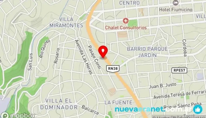 mapa de Ruffini Herrajes Ferretería en La Falda