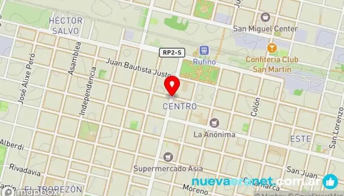 mapa de Rufino  en Rufino