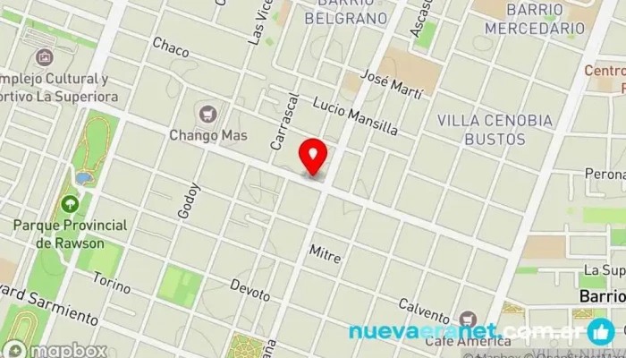 mapa de S Panadería en San Juan