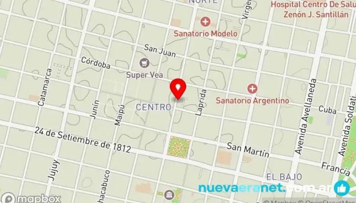 mapa de Samsung Experience Store Tienda de móviles en San Miguel de Tucumán