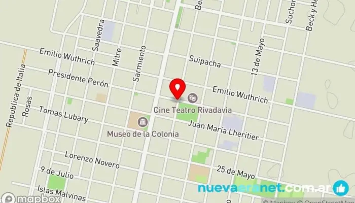 mapa de San Carlos Centro  en San Carlos Centro