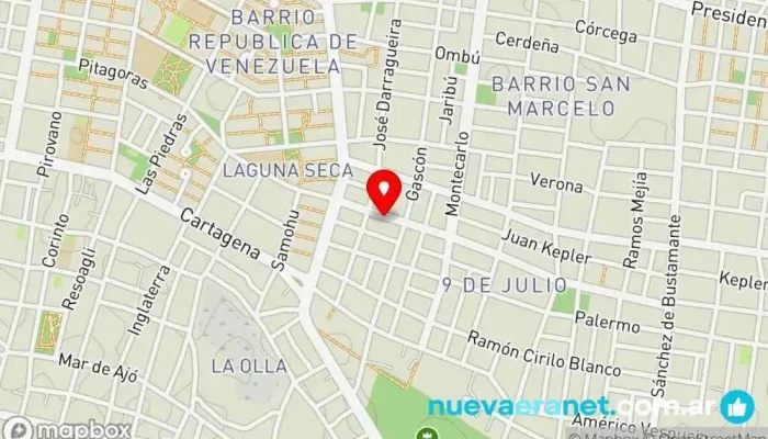 mapa de San Cayetano Tienda de alimentación, Tienda de golosinas en Corrientes