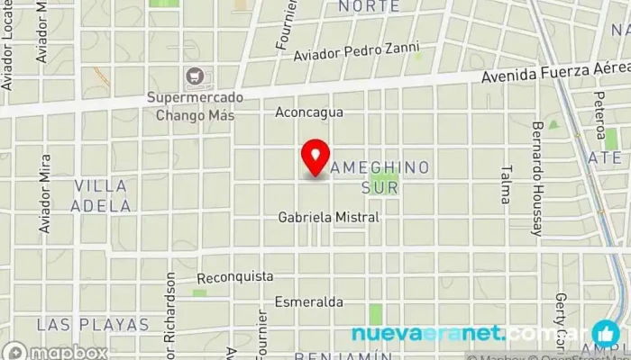 mapa de San Cayetano Panificadora Panadería en EAT