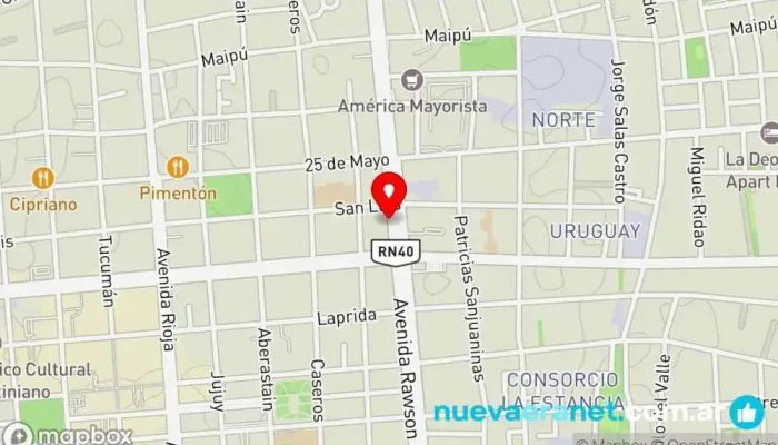 mapa de SAN JUAN BIKER MOTOS Comercio en San Juan