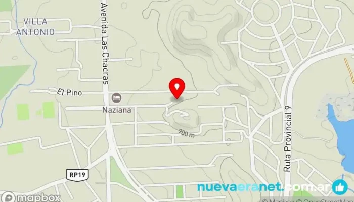 mapa de San luis Hotel en Juana Koslay