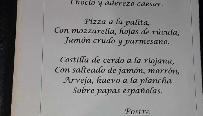 San Martin Restaurante Carta - Cdad. Autónoma de Buenos Aires