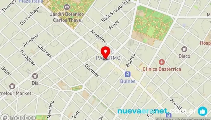 mapa de San Martín Restaurante Restaurante, Cafetería, Pastelería francesa, Pizzería en Cdad. Autónoma de Buenos Aires