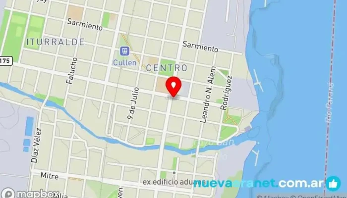 mapa de Santa Isabel Panadería en Puerto Gral. San Martin