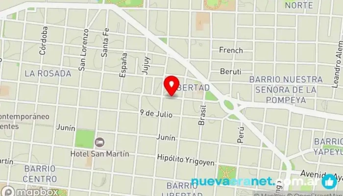 mapa de Sergio Rulemanes Casa Central Tienda de repuestos para automóviles en Corrientes