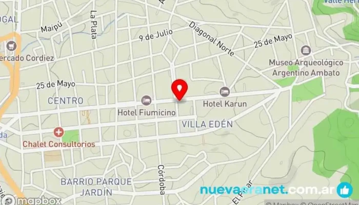 mapa de Si Quiero La Falda, Helado Artesanal Heladería, Cafetería en La Falda