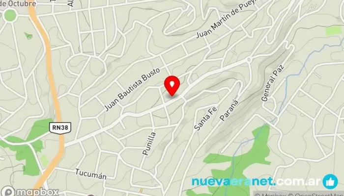 mapa de SIERRAS DE CORDOBA CASA EN ALQUILER TEMPORAL Alojamiento de autoservicio en Huerta Grande