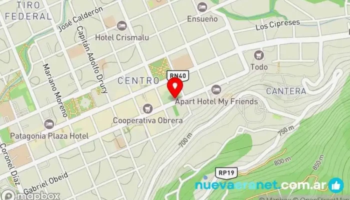 mapa de Signore Monti Panadería en San Martín de los Andes
