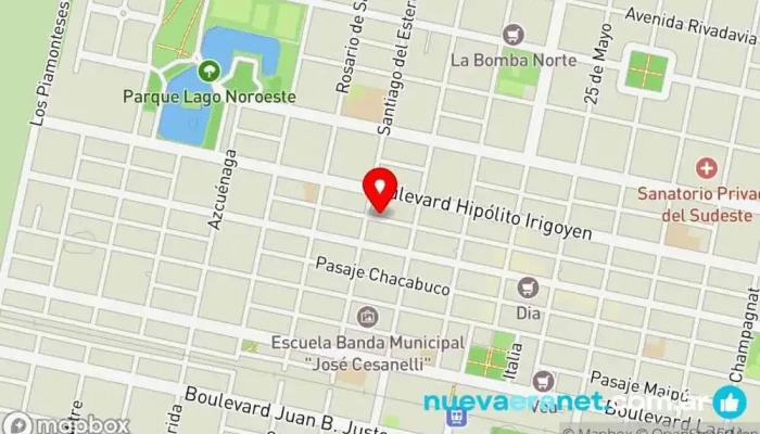 mapa de Silvia Loschi Pastelería Pastelería en Marcos Juárez
