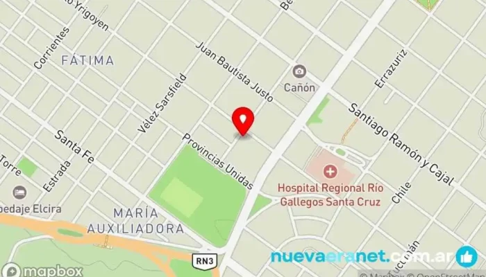 mapa de Sociedad Rural de Rio Gallegos Asociación u organización en Río Gallegos