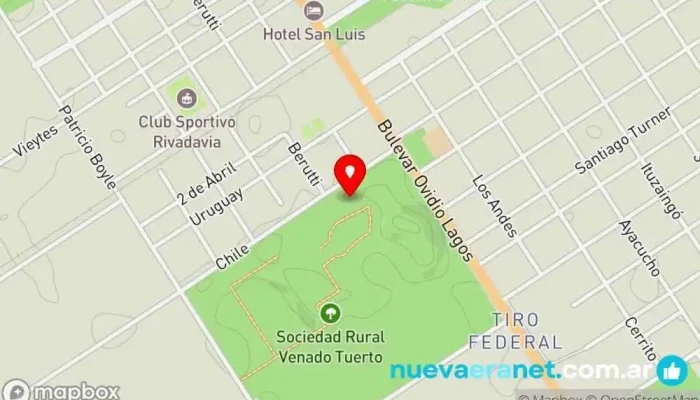 mapa de Sociedad Rural Comercio en Venado Tuerto