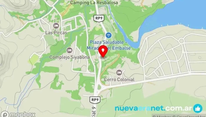 mapa de Solanas Del Mirador Hotel de larga estancia en Trapiche