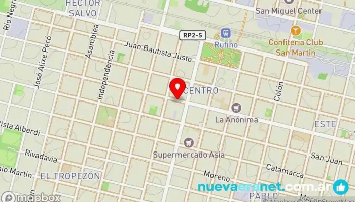 mapa de SOLFRAGRO - VIVIENDAS INDUSTRIALIZADAS Constructor en Rufino