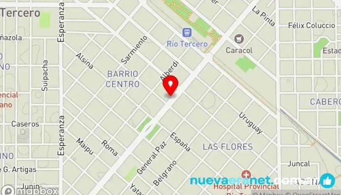mapa de Sufle pasteleria panaderia Panadería en Río Tercero