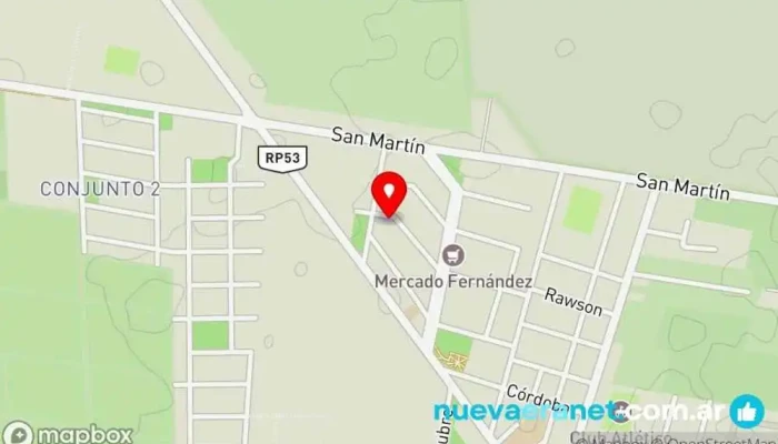 mapa de Super Family Carnicería Supermercado en Zonda