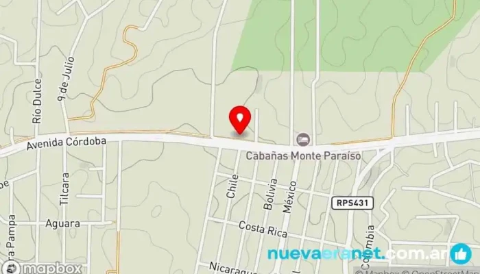 mapa de Supermercado el parador !!! Casa Romero!!! Supermercado en Tanti