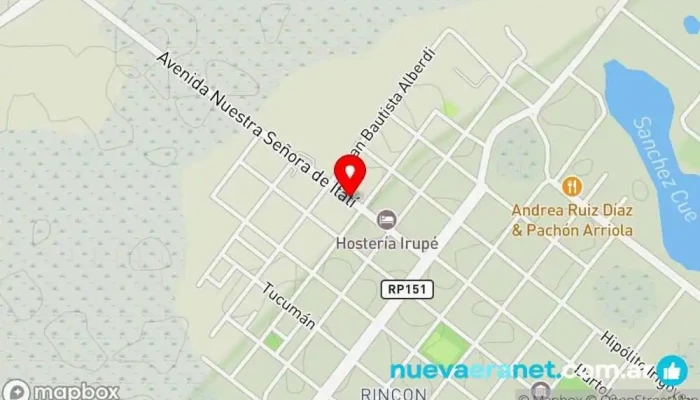 mapa de Tajy Reta Alojamiento en San Miguel