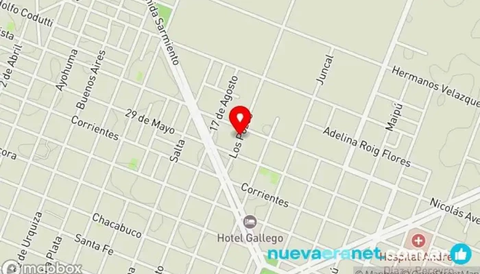 mapa de TALLER DE MOTOS FFA - PANADERIA JÓSE Panadería en Machagai